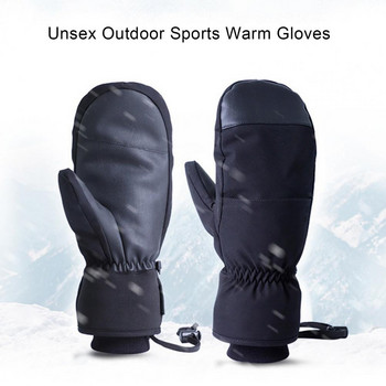 1 чифт зимни ръкавици Ветроустойчив проводящ сензорен екран Водоустойчиви вътрешни пет пръста Зимни ръкавици за сноуборд Спорт на открито