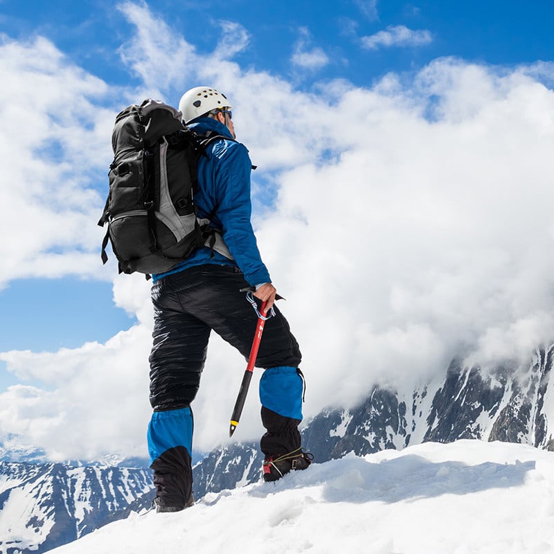 Vízálló férfi kültéri meleg libatoll mindkét oldalon nyitott cipzárral síléc snowboard nadrág kemping túrázás hónadrág