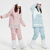 Új, 2022-es női síruhák, vastagított, vízálló overál hónadrágok, síszett téli ruházat és pamut kültéri snowboard dzsekik