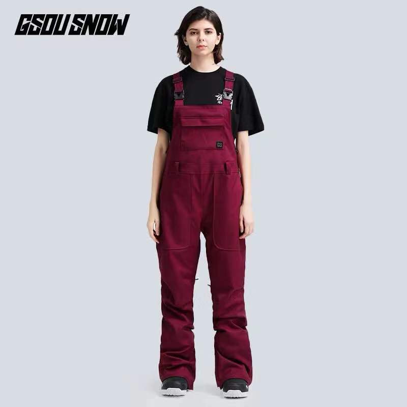 GSOU SNOW, pantaloni de schi pentru femei, pantaloni de snowboard, pantaloni de schi, rezistenti la vânt, impermeabili, respirabili, îmbrăcăminte de iarnă pentru adulți, pantaloni de schi pentru femei, nou