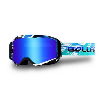 BOLLFO Motocross Goggles Ski MX Off Road Γυαλιά Μοτοσικλέτα Ποδηλασία εξωτερικού χώρου ATV Γυαλί Dirt Bike Γυαλιά Ανεμοστρόβιλος