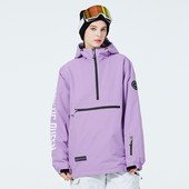 Női téli síkabát Páros Pulóver Téli Vízálló Szélálló Kapucnis Snowboard Meleg hókabát Kalappal AL039