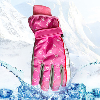 5-8 години Детски ски ръкавици Момчета Момичета Зимни водоустойчиви удебелени кадифени затоплящи ръкавици за хокей на лед Коледен подарък