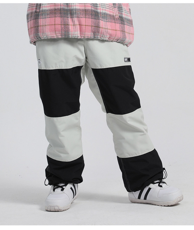 Fleece asortat la culoare -35 Pantaloni caldi pentru zăpadă pentru femei și bărbați Sporturi de iarnă în aer liber Pantaloni pentru snowboarding Îmbrăcăminte de schi impermeabilă