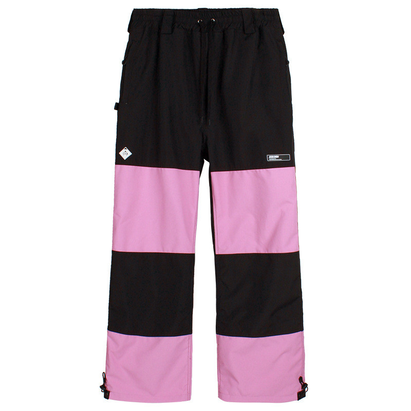 Fleece asortat la culoare -35 Pantaloni caldi pentru zăpadă pentru femei și bărbați Sporturi de iarnă în aer liber Pantaloni pentru snowboarding Îmbrăcăminte de schi impermeabilă