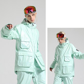 Žiemos nauja viršutinė slidinėjimo striukė Vyriška lauko sportinė snieglenčių striukė Sniego kostiumas su gobtuvu, atsparus vėjui ir vandeniui atsparus slidinėjimo kostiumas šilti drabužiai