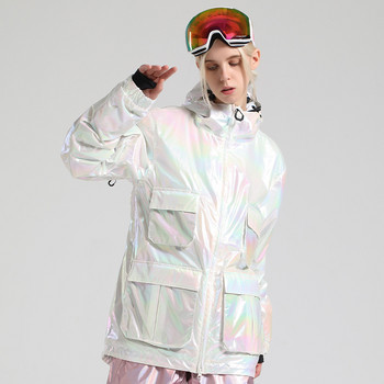 Χειμερινό νέο κορυφαίο μπουφάν για σκι ανδρικά γυναικεία αθλήματα εξωτερικού χώρου Σνόουμπορντ μπουφάν Snowboard με κουκούλα αντιανεμική αδιάβροχη στολή σκι Ζεστά ρούχα