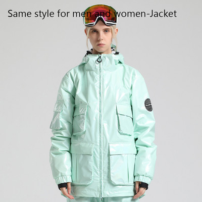 Žiemos nauja viršutinė slidinėjimo striukė Vyriška lauko sportinė snieglenčių striukė Sniego kostiumas su gobtuvu, atsparus vėjui ir vandeniui atsparus slidinėjimo kostiumas šilti drabužiai