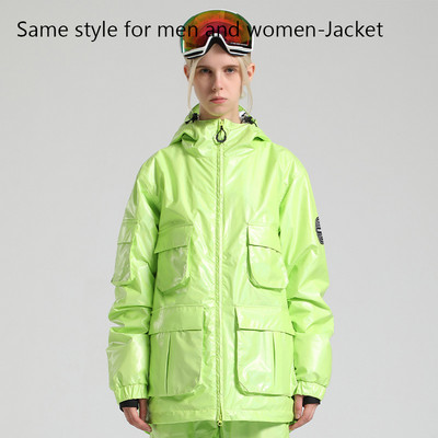 Žiemos nauja viršutinė slidinėjimo striukė Vyriška lauko sportinė snieglenčių striukė Sniego kostiumas su gobtuvu, atsparus vėjui ir vandeniui atsparus slidinėjimo kostiumas šilti drabužiai