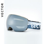 OTG slidinėjimo snieglenčių veidrodiniai magnetiniai akiniai, moteriški vyriški slidinėjimo akiniai Kaukė UV 400 apsauga nuo sniego akiniai suaugusiesiems dvigubi sferiniai