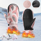 Moterų žiemos šiltas pirštų apvyniojimas, šaltas, atsparus vandeniui, lauko dviračių slidinėjimo šiltos pirštinės #t2g