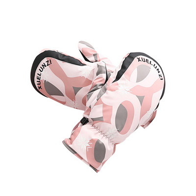 Moterų žiemos šiltas pirštų apvyniojimas, šaltas, atsparus vandeniui, lauko dviračių slidinėjimo šiltos pirštinės #t2g