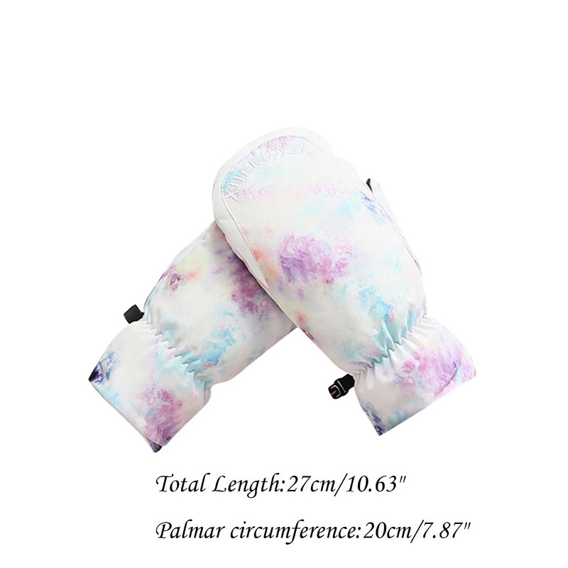 Moterų žiemos šiltas pirštų apvyniojimas, šaltas, atsparus vandeniui, lauko dviračių slidinėjimo šiltos pirštinės #t2g