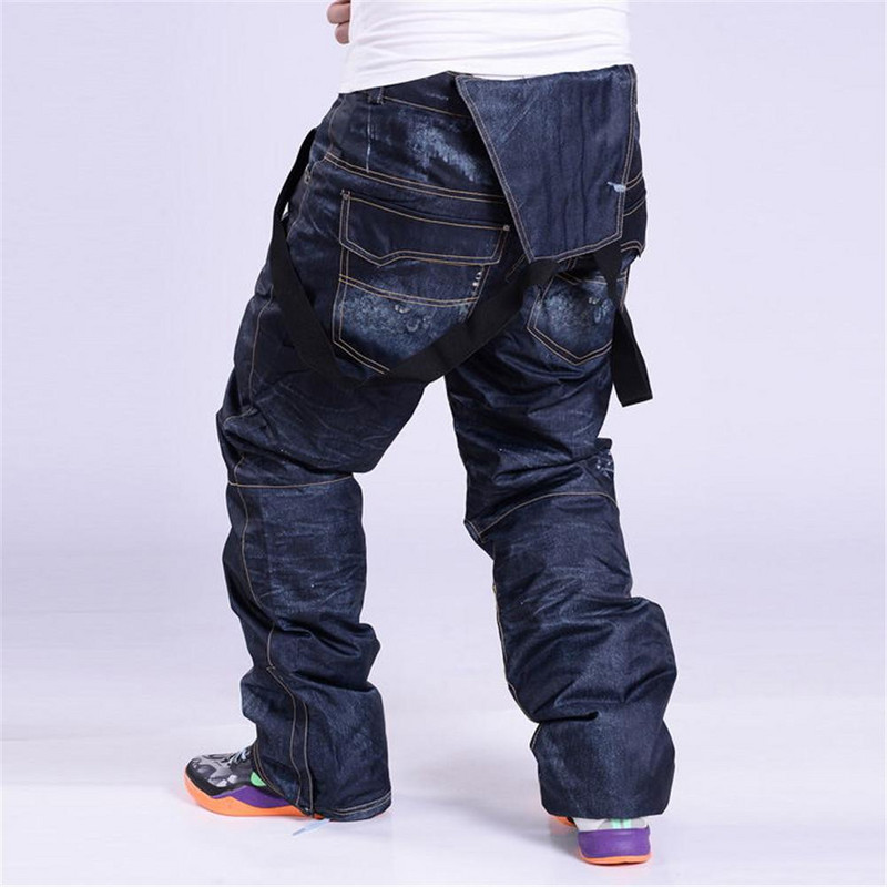 „HobbyLane“ vyriškos žiemos slidinėjimo kelnės „Cowboy“ snieglenčių kelnės, atsparios vėjui, atsparios vandeniui, storėjančios šiltesnės slidinėjimo kelnės S-XXXL dydis