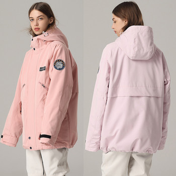Νέα μπλουζάκια παλτό σκι 2022 Γυναικεία μπουφάν Snowboard για εξωτερικούς χώρους Ανδρικά μπουφάν για σκι Αδιάβροχη φόρμα για σκι Plus βαμβακερή χειμερινή