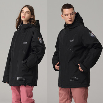 Νέα μπλουζάκια παλτό σκι 2022 Γυναικεία μπουφάν Snowboard για εξωτερικούς χώρους Ανδρικά μπουφάν για σκι Αδιάβροχη φόρμα για σκι Plus βαμβακερή χειμερινή