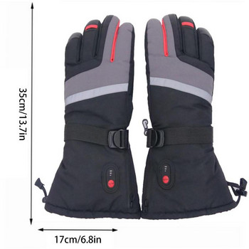 Θερμαινόμενα γάντια για άντρες Θερμαινόμενα γάντια με μπαταρίες Οθόνη αφής δάχτυλα αδιάβροχα γάντια χιονιού για άνδρες γυναίκες που ψαρεύουν