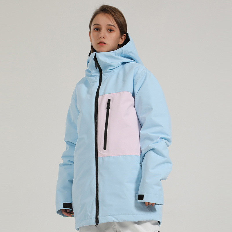 Naujos spalvos žieminė slidinėjimo striukė Oversize vyriška moteriška šilta vėjui nepralaidi vandeniui atspari snieglenčių striukė kvėpuojanti sniego paltai, Unisex