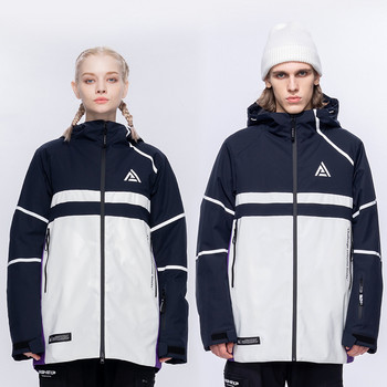 2023 Νέο παλτό γυναικείο μπουφάν για άντρες για σνόουμπορντ για υπαίθρια σπορ Μπουφάν με ζεστή κουκούλα για σκι Κορυφαίο αδιάβροχο χειμωνιάτικο ένδυμα