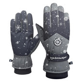 Moteriškos vandeniui atsparios liečiamuoju ekranu slidinėjimo pirštinės Šiltos vyriškos pirštinės Moteriškos minkšto pamušalo žieminės pirštinės, skirtos bėgti