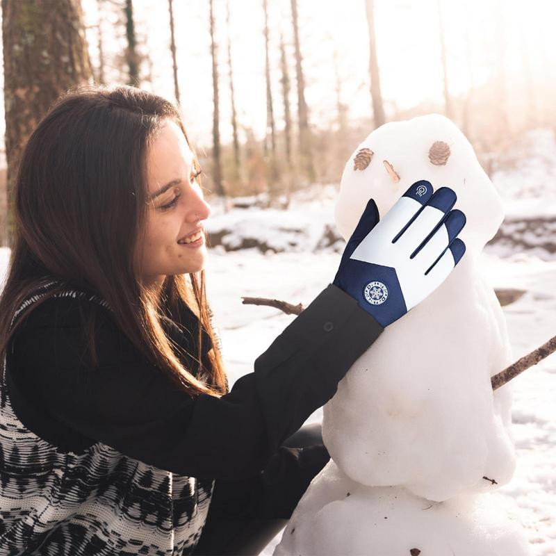 Moteriškos vandeniui atsparios liečiamuoju ekranu slidinėjimo pirštinės Šiltos vyriškos pirštinės Moteriškos minkšto pamušalo žieminės pirštinės, skirtos bėgti