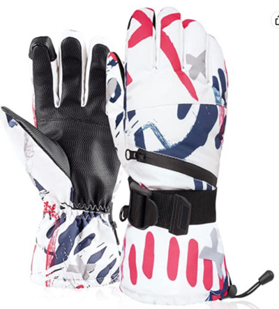 Slidinėjimo pirštinės vyrams, moteriškos, atsparios vandeniui, 2022 m. atnaujintos jutiklinio ekrano sniego pirštinės, snieglenčių pirštinės šaltam orui