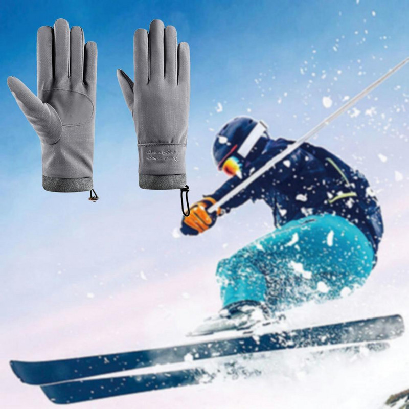 Slidinėjimo pirštinės Super Minkštas kvėpuojantis jutiklinis ekranas Žiemos šilto bėgimo sportinės pirštinės, skirtos lauko terminėms pirštinėms Dviračių pirštinės