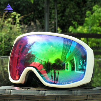 VECTOR Επώνυμα γυαλιά σκι ανδρικά γυαλιά αντιομίχλης UV400 Snowboard γυαλιά σφαιρικής μεγάλης μάσκας Γυαλιά Snowboarding Γυαλιά