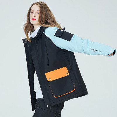 Nauja slidinėjimo striukė Kombinezonai Spalvoti madingi ledo sniego striukės šilti lauko drabužiai, atsparūs vandeniui žiemos snieglenčių slidinėjimo kostiumai