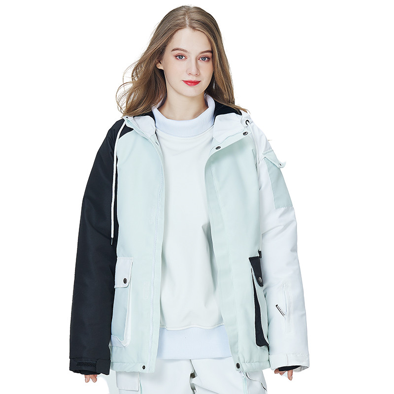 Nauja slidinėjimo striukė Kombinezonai Spalvoti madingi ledo sniego striukės šilti lauko drabužiai, atsparūs vandeniui žiemos snieglenčių slidinėjimo kostiumai