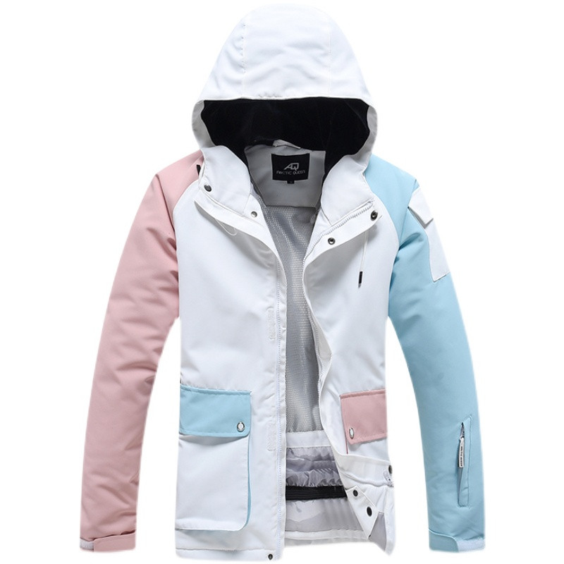 Nauja slidinėjimo striukė Kombinezonai Spalvoti madingi ledo sniego striukės šilti lauko drabužiai, atsparūs vandeniui žiemos snieglenčių slidinėjimo kostiumai