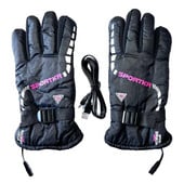 Šildomos pirštinės vyrams Šiltos jutiklinio ekrano terminės pirštinės vandeniui atsparios šildomos pirštinės Rankų šildytuvai žvejybai, jodinėjimui dviračiu