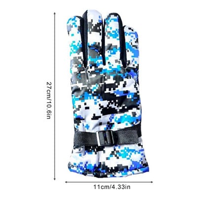 Šildomos pirštinės vyrams Šiltos jutiklinio ekrano terminės pirštinės vandeniui atsparios šildomos pirštinės Rankų šildytuvai žvejybai, jodinėjimui dviračiu