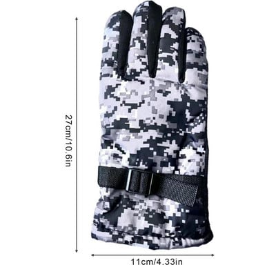 Šildomos pirštinės vyrams Šiltos jutiklinio ekrano terminės pirštinės vandeniui atsparios šildomos pirštinės Rankų šildytuvai žvejybai, jodinėjimui dviračiu