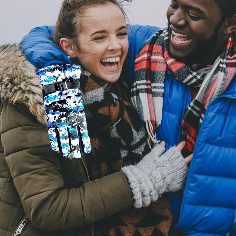 Šildomos pirštinės vyrams Šiltos jutiklinio ekrano terminės pirštinės vandeniui atsparios šildomos pirštinės Rankų šildytuvai žvejybai, jodinėjimui dviračiu