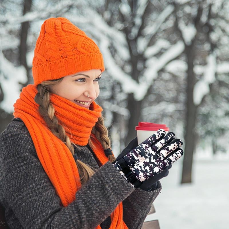Šildomos pirštinės vyrams Šiltos jutiklinio ekrano terminės pirštinės vandeniui atsparios šildomos pirštinės Rankų šildytuvai žvejybai, jodinėjimui dviračiu