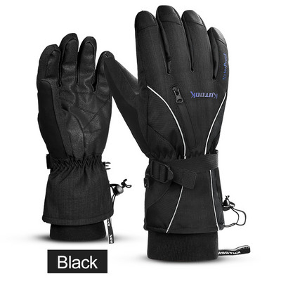 KUTOOK žiemos slidinėjimo pirštinės Snieglenčių pirštinės Sniego motociklas Neperšlampamas Šiltas jutiklinis ekranas Penkių pirštų vėjui atsparios slidinėjimo pirštinės lauke