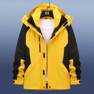 2022 m. „Trys viename“ žieminė vėjo striukė „Ourdoor“ vandeniui atspari sportinė striukė Žygiai Laipiojimas Žygiai Riedlentė Slidinėjimo striukės Moterys Vyrai