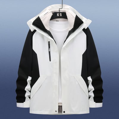 2022 m. „Trys viename“ žieminė vėjo striukė „Ourdoor“ vandeniui atspari sportinė striukė Žygiai Laipiojimas Žygiai Riedlentė Slidinėjimo striukės Moterys Vyrai