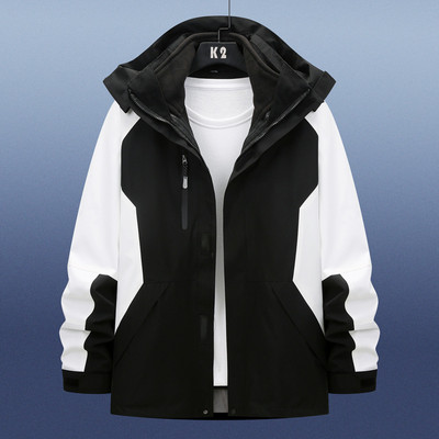 2022 m. „Trys viename“ žieminė vėjo striukė „Ourdoor“ vandeniui atspari sportinė striukė Žygiai Laipiojimas Žygiai Riedlentė Slidinėjimo striukės Moterys Vyrai