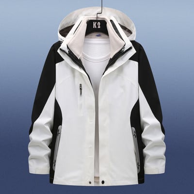 2022 m. „Trys viename“ žieminė vėjo striukė „Ourdoor“ vandeniui atspari sportinė striukė Žygiai Laipiojimas Žygiai Riedlentė Slidinėjimo striukės Moterys Vyrai