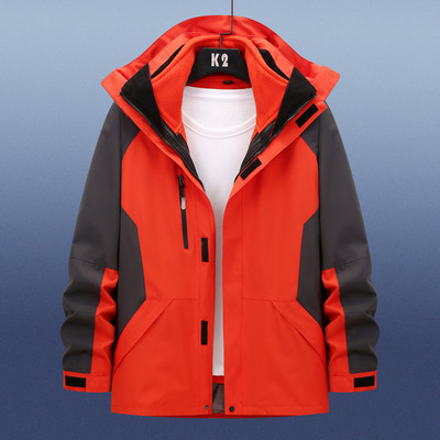 2022 m. „Trys viename“ žieminė vėjo striukė „Ourdoor“ vandeniui atspari sportinė striukė Žygiai Laipiojimas Žygiai Riedlentė Slidinėjimo striukės Moterys Vyrai