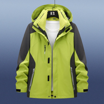 2022 m. „Trys viename“ žieminė vėjo striukė „Ourdoor“ vandeniui atspari sportinė striukė Žygiai Laipiojimas Žygiai Riedlentė Slidinėjimo striukės Moterys Vyrai