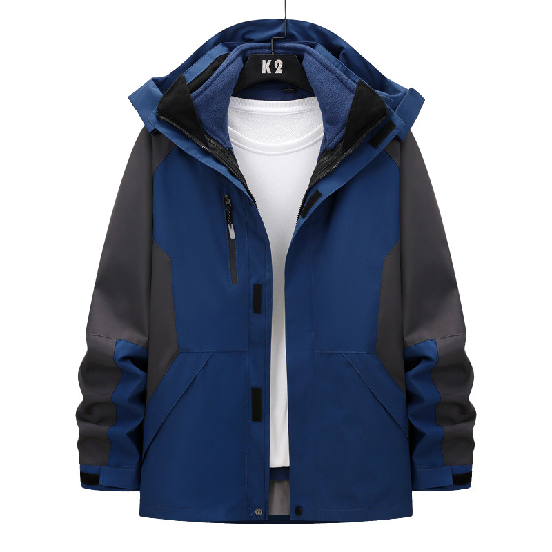 2022 m. „Trys viename“ žieminė vėjo striukė „Ourdoor“ vandeniui atspari sportinė striukė Žygiai Laipiojimas Žygiai Riedlentė Slidinėjimo striukės Moterys Vyrai