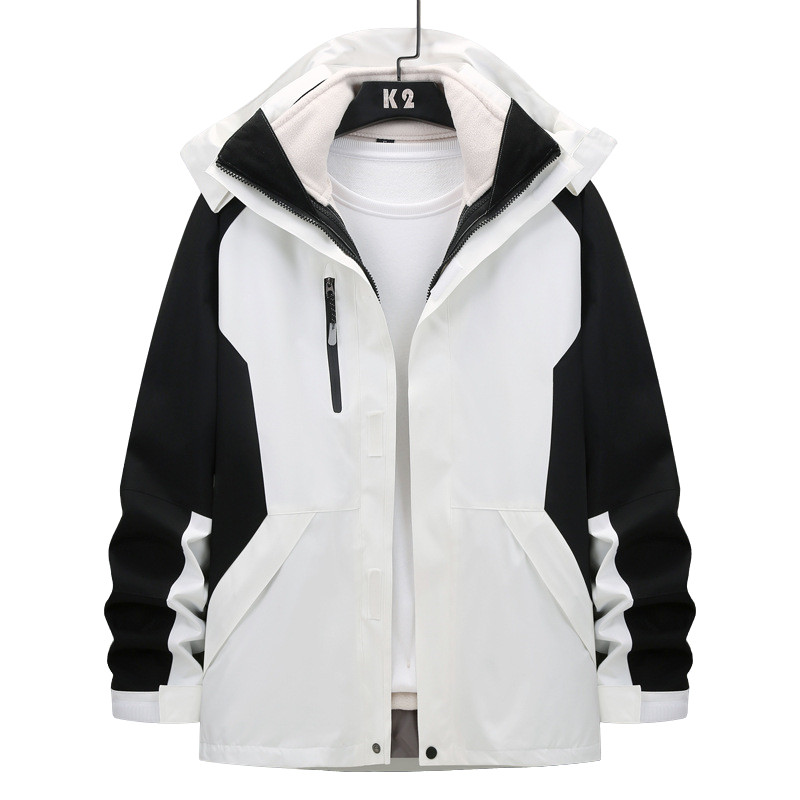 2022 m. „Trys viename“ žieminė vėjo striukė „Ourdoor“ vandeniui atspari sportinė striukė Žygiai Laipiojimas Žygiai Riedlentė Slidinėjimo striukės Moterys Vyrai