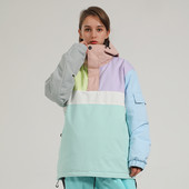 Moteriškos slidinėjimo striukės, gobtuvas Žiemos lauko vėjui atsparus vandeniui, šiltas snieglenčių striukė Moteriškos slidinėjimo striukės Vyriškos SK103