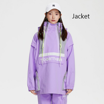 Naujos moteriškos slidinėjimo striukės Lauko snieglenčių striukės Neperpučiamos nuo vėjo ir vandeniui atsparios slidinėjimo kostiumai Vyriški viršutiniai drabužiai plius ploni medvilniniai žieminiai drabužiai