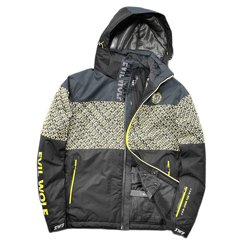 Nauja vyriška slidinėjimo striukė žiemai, šilta, vėjui atspari, vandeniui atspari lauko sportui, snieglenčių sportui, pastorintam terminiui slidinėjimo kostiumui kalnui