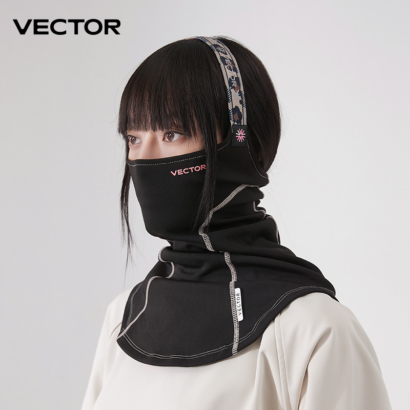 VECTOR Kvėpuojanti lauko slidinėjimo snieglenčių motociklo žiemos šildytuvas sportinė pusės veido kaukė Trikampė šaliko slidinėjimo kaukė
