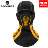 ROCKBROS ziemas termiskā vilnas slēpošanas maska pilnai sejai, snovborda kapuces šalles āra sportam, vēja necaurlaidīgam riteņbraukšanas galvassegam Balaclava